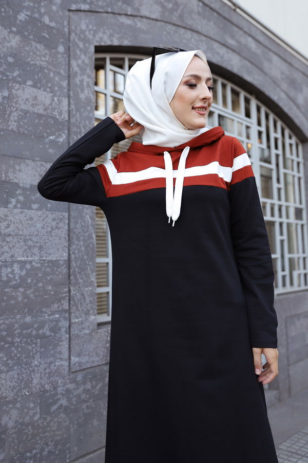 GARNILI ELBISE Kiremit - 3090 KİREMİT