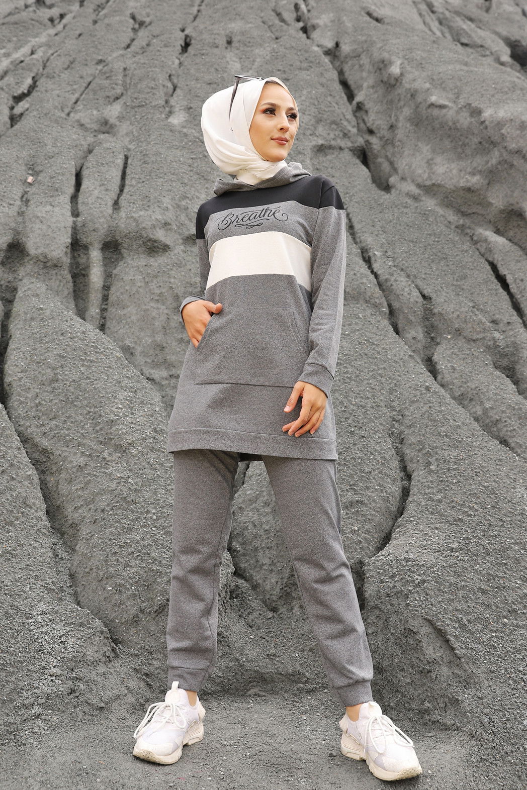 TUNIK PANTOLON Gri - 2813