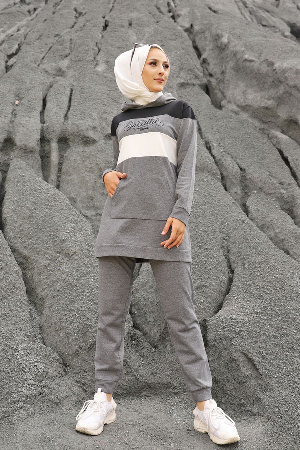 TUNIK PANTOLON Gri - 2813