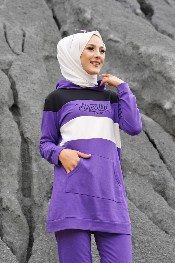 TUNIK PANTOLON Mor - 2813