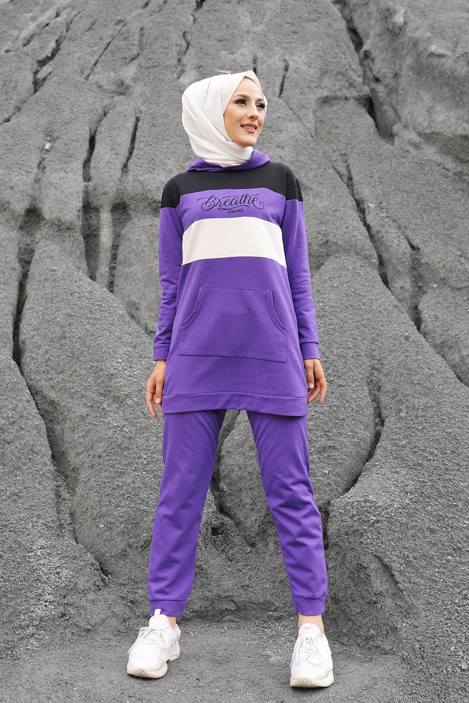 TUNIK PANTOLON Mor - 2813