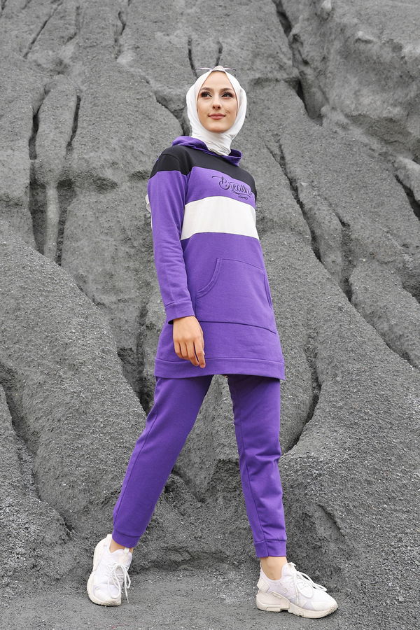 TUNIK PANTOLON Mor - 2813