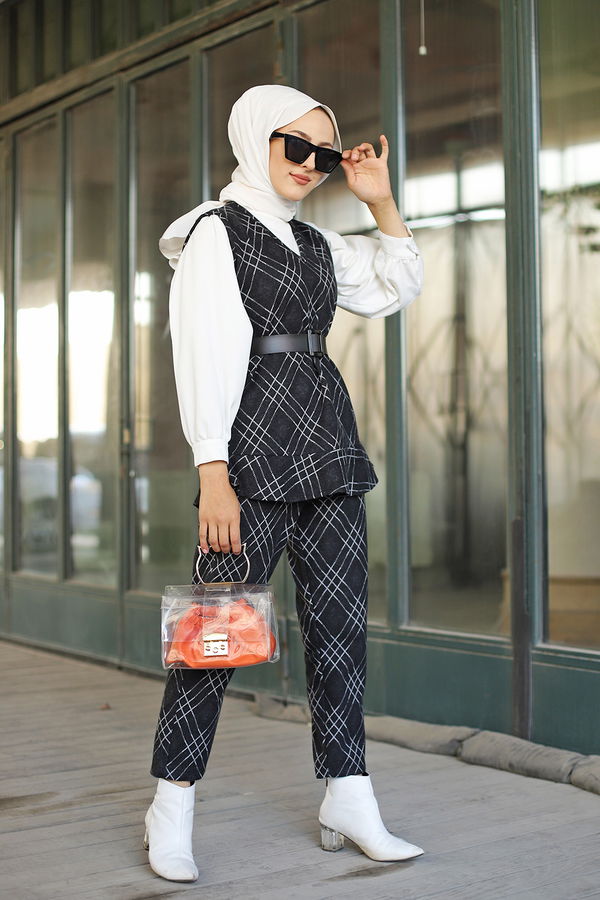 3336 TUNIK PANTOLON KEMER Siyah - 3336 SİYAH