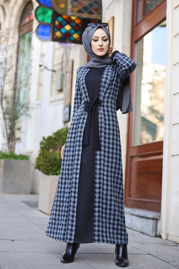 9093 ELBİSE Siyah - 9093 SİYAH