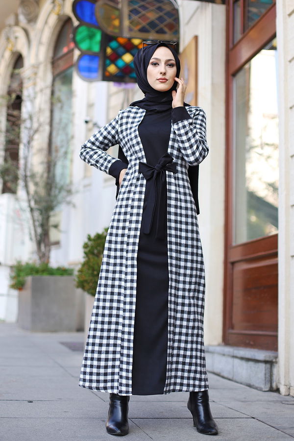 9093 ELBİSE Siyah - 9093 SİYAH