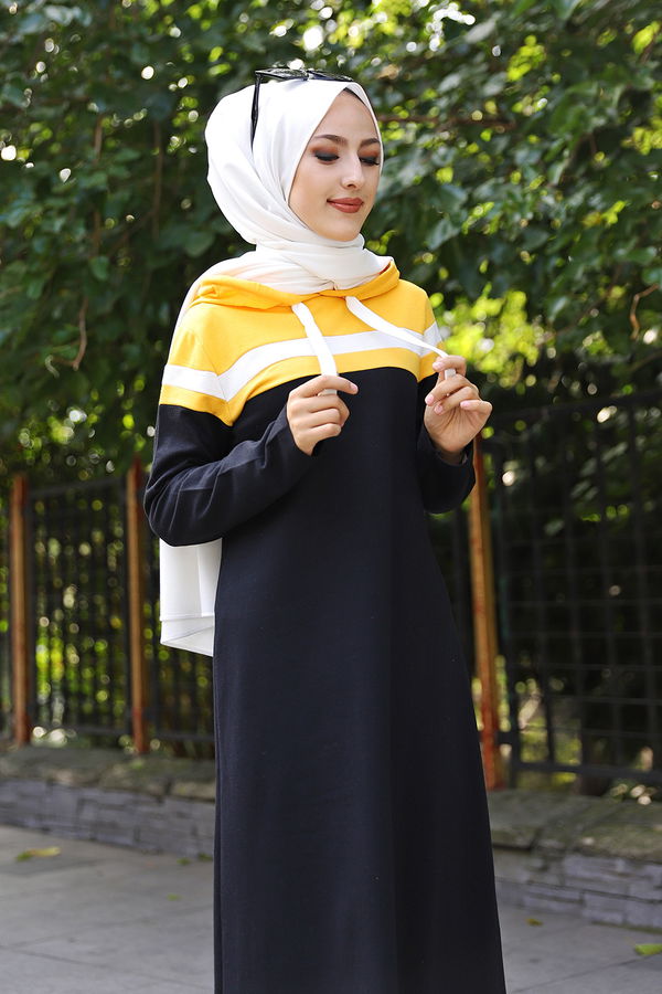 GARNILI ELBISE Sarı - 3090 Sarı