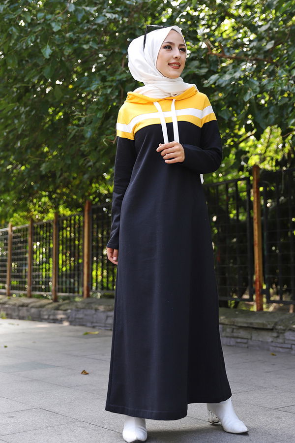 GARNILI ELBISE Sarı - 3090 Sarı
