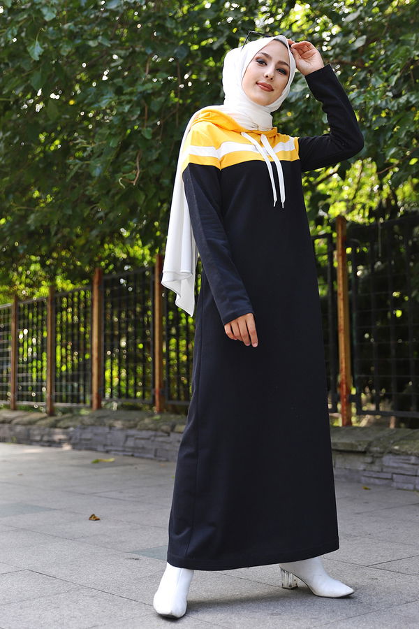 GARNILI ELBISE Sarı - 3090 Sarı