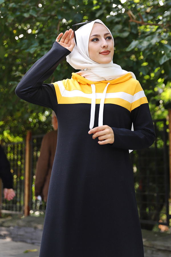 GARNILI ELBISE Sarı - 3090 Sarı