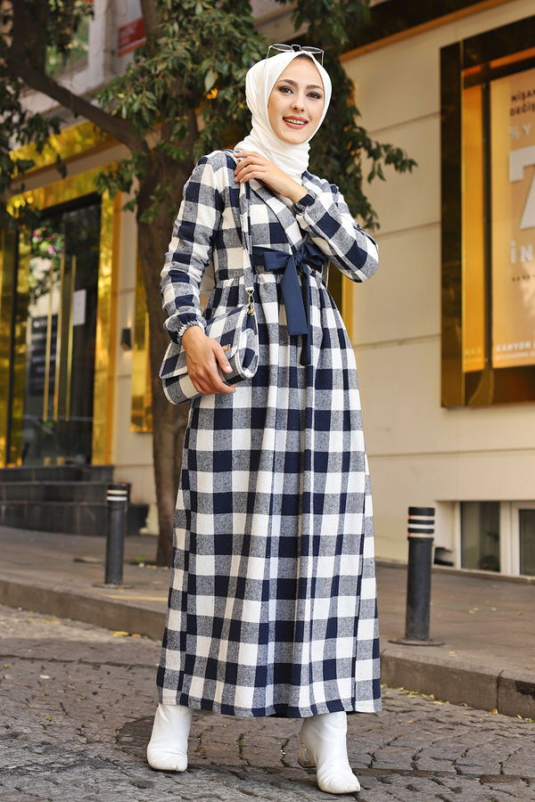 9096 ELBISE Lacivert - 9096