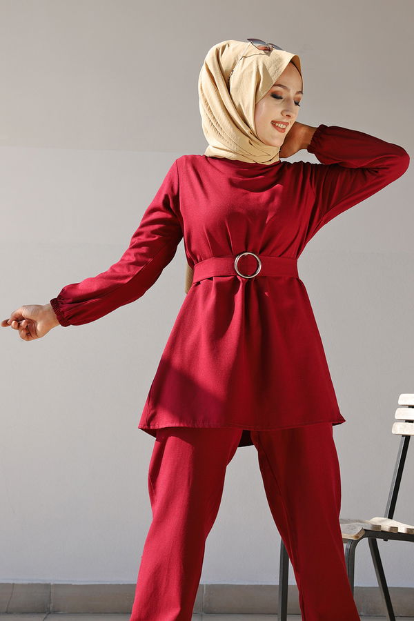 Tunık Pantolon Bordo - 1366 BORDO