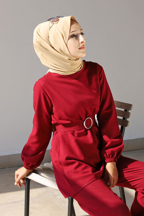 Tunık Pantolon Bordo - 1366 BORDO