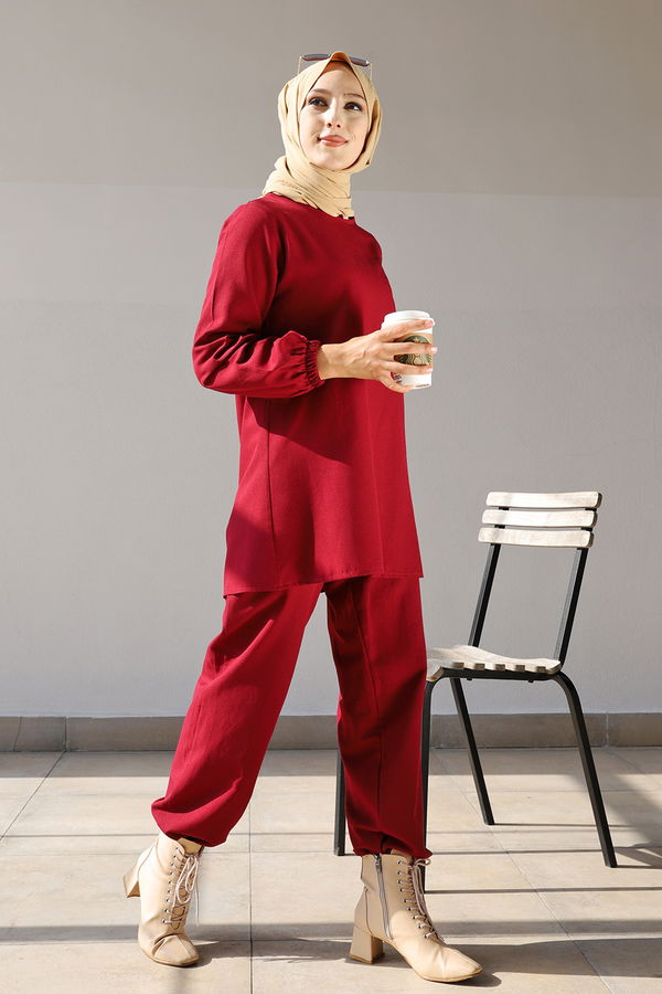 Tunık Pantolon Bordo - 1366 BORDO