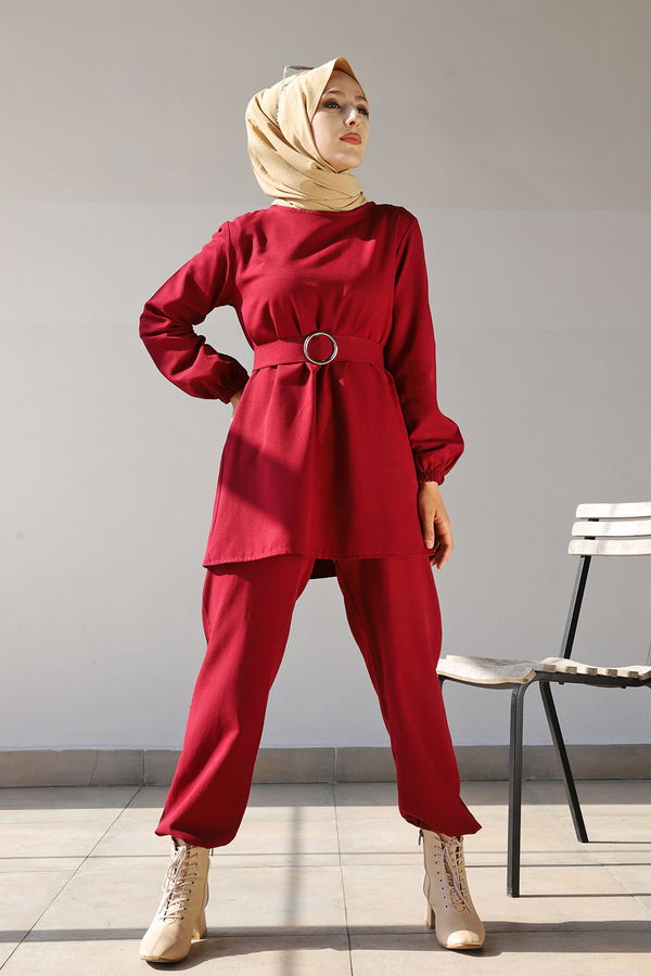 Tunık Pantolon Bordo - 1366 BORDO