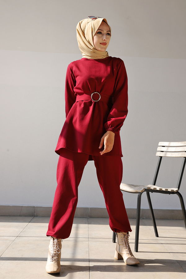 Tunık Pantolon Bordo - 1366 BORDO