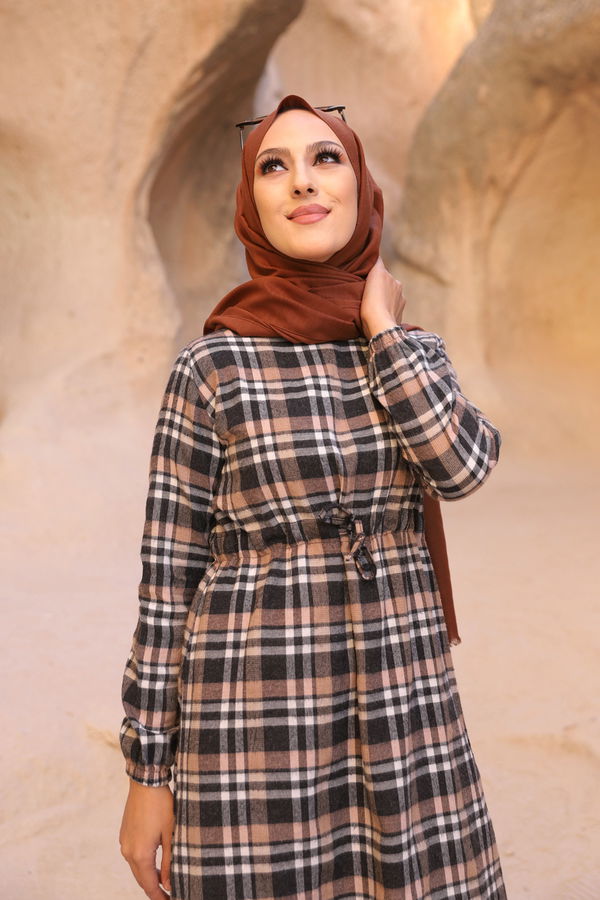 EKOSE ELBISE Antrasit - 3297 ANTRASİT