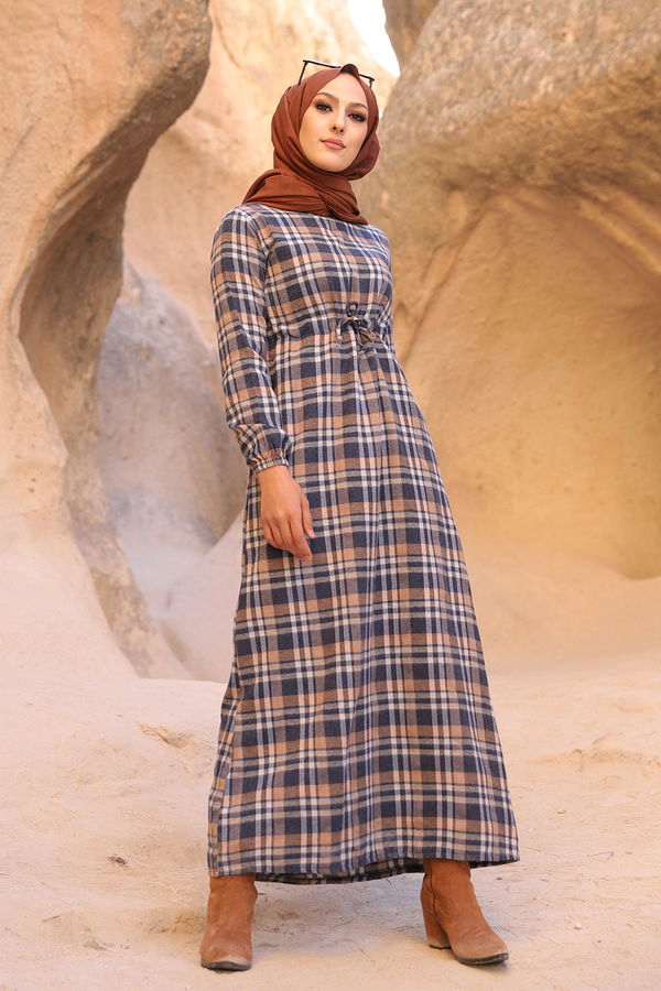 EKOSE ELBISE Lacivert - 3297 LACİVERT