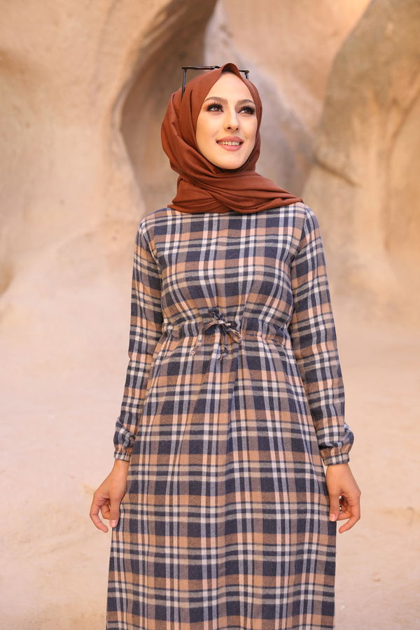 EKOSE ELBISE Lacivert - 3297 LACİVERT