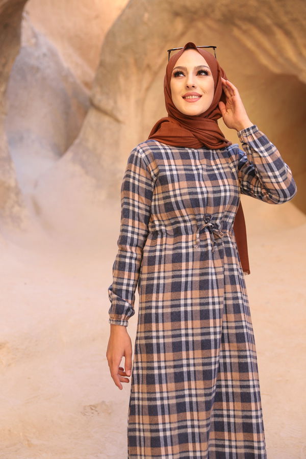 EKOSE ELBISE Lacivert - 3297 LACİVERT