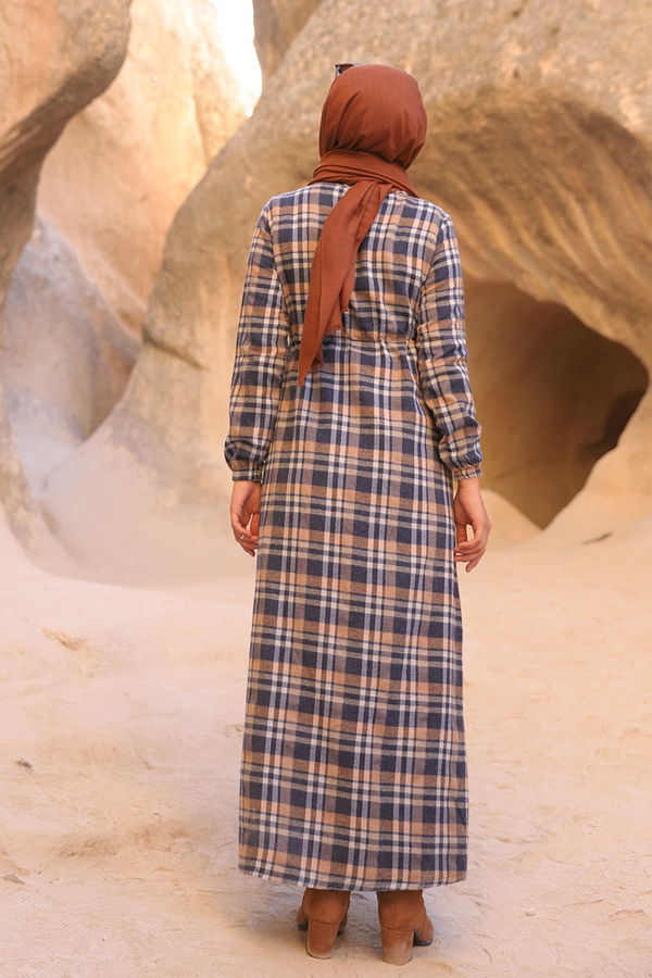 EKOSE ELBISE Lacivert - 3297 LACİVERT