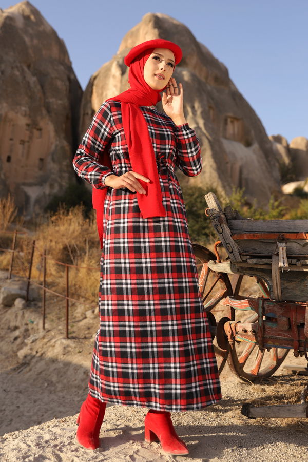 EKOSE ELBISE Lacivert - 3297 LACİVERT