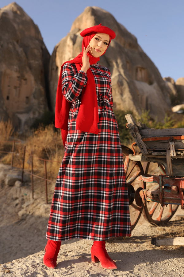 EKOSE ELBISE Lacivert - 3297 LACİVERT