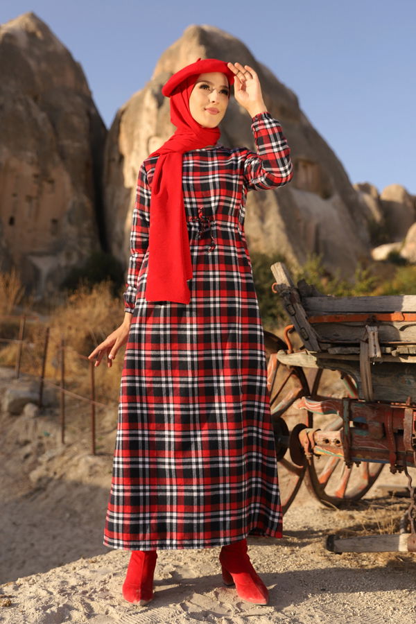 EKOSE ELBISE Lacivert - 3297 LACİVERT