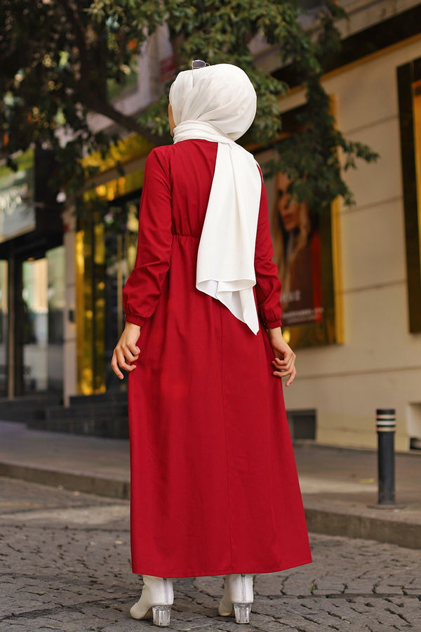 Elbise Bordo - 8369 BORDO