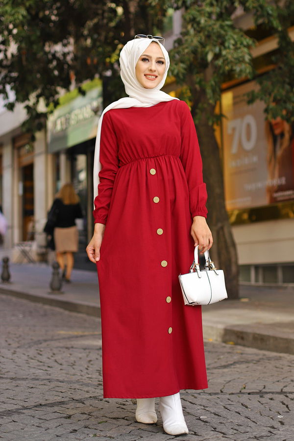 Elbise Bordo - 8369 BORDO