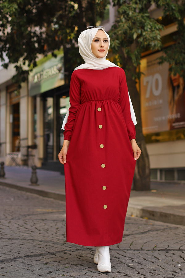 Elbise Bordo - 8369 BORDO