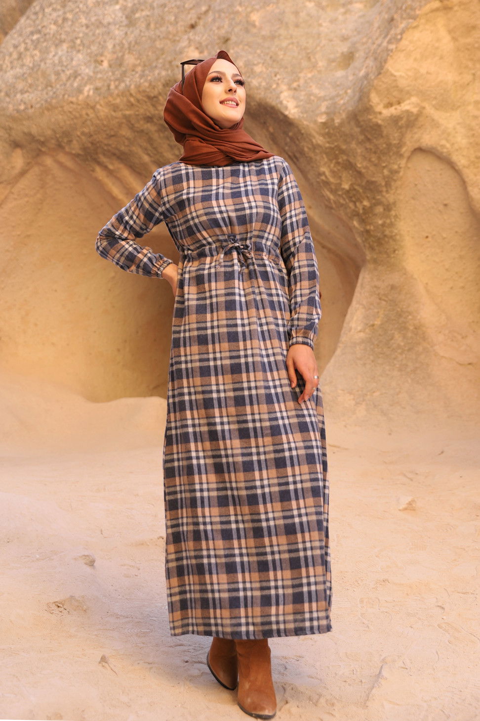 EKOSE ELBISE Lacivert - 3297 LACİVERT