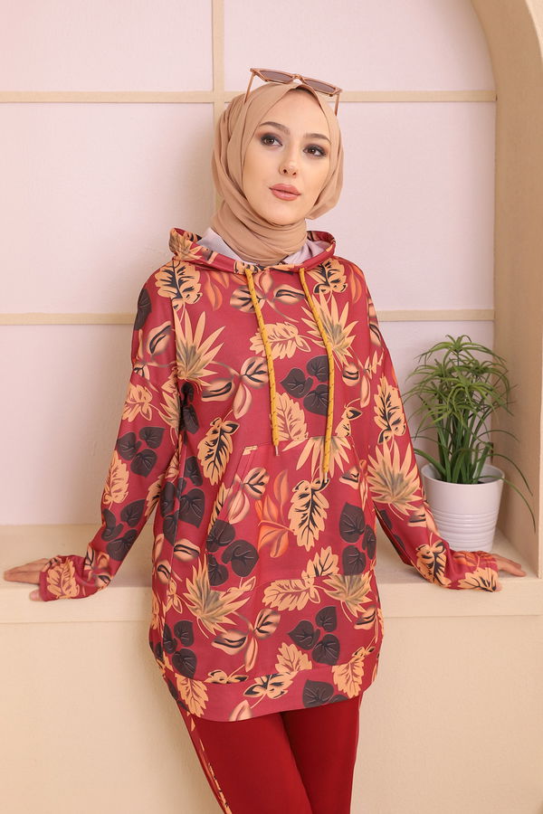 9121 TUNIK PANTOLON Pembe - 9121