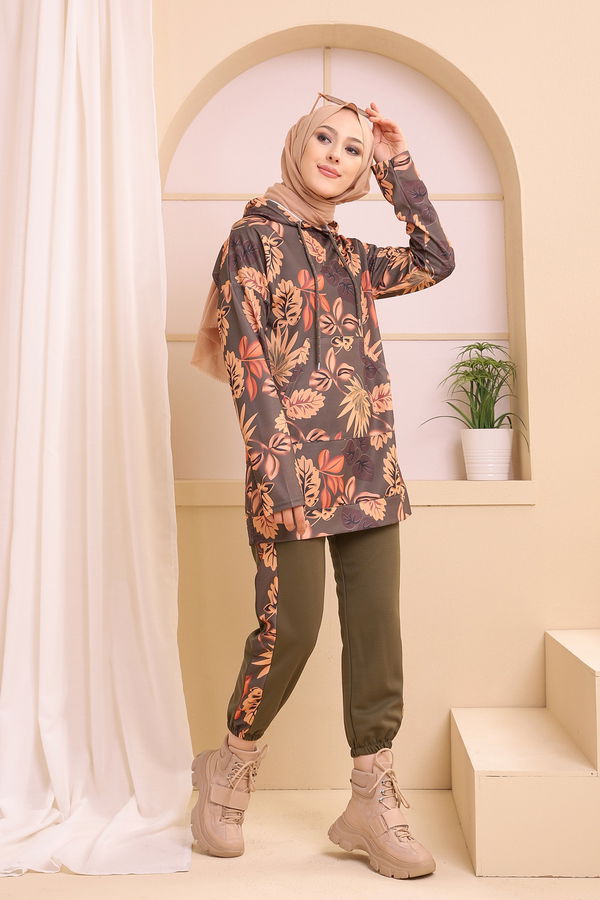 9121 TUNIK PANTOLON Haki - 9121 HAKİ