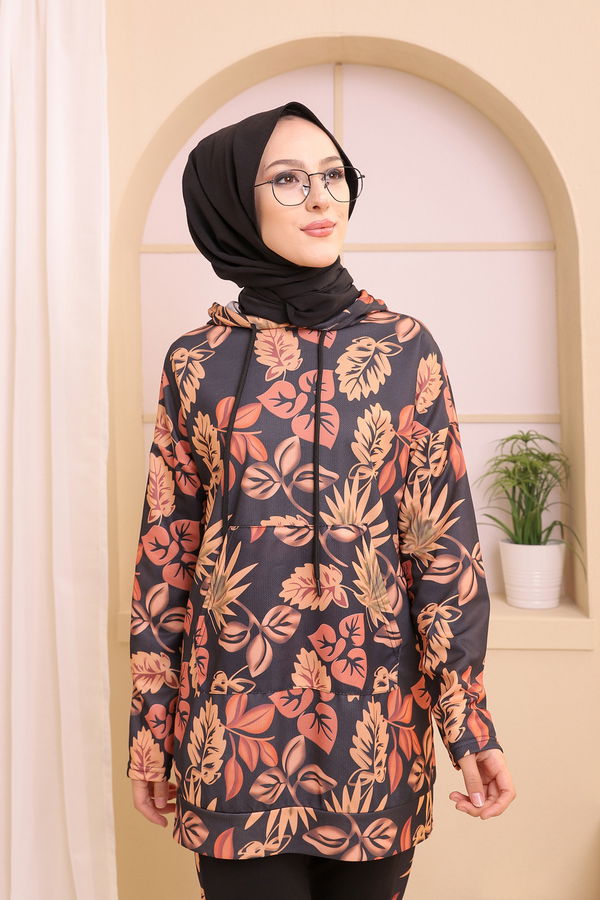 9121 TUNIK PANTOLON Siyah - 9121 SİYAH