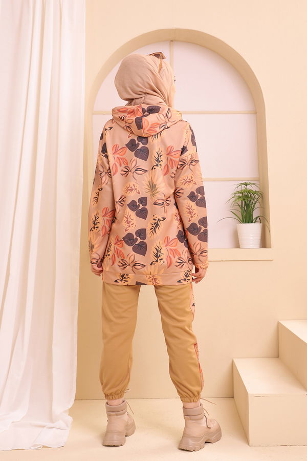9121 TUNIK PANTOLON Vizon - 9121