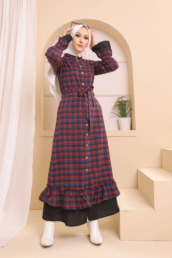 8637 ELBISE Mavi - 8637