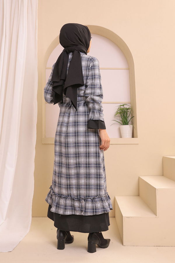 8639 ELBISE Lacivert - 8639