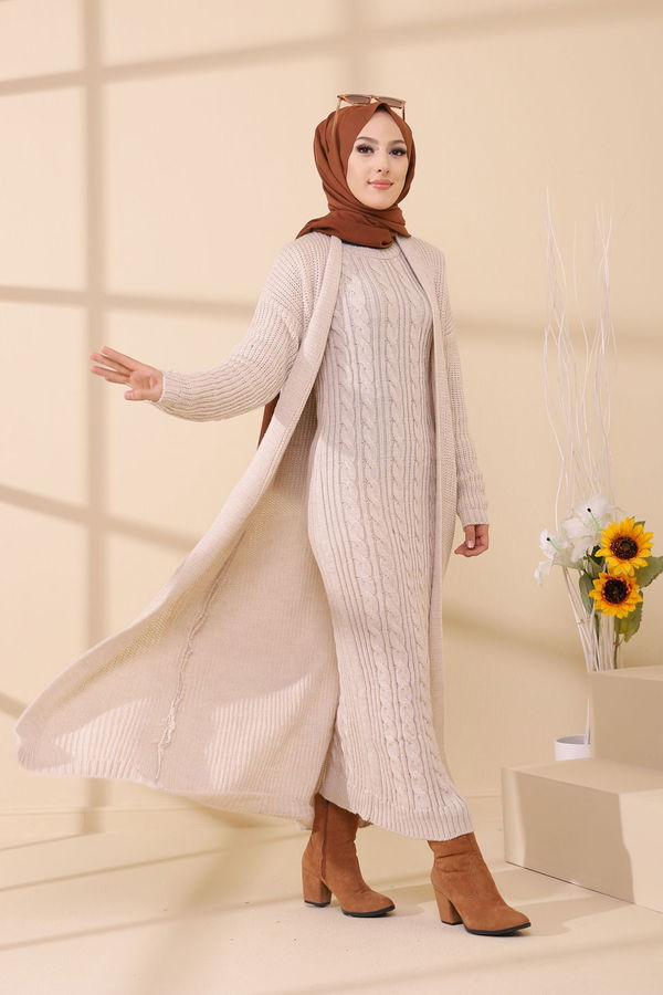 ELBISE HIRKA Bej - 8641