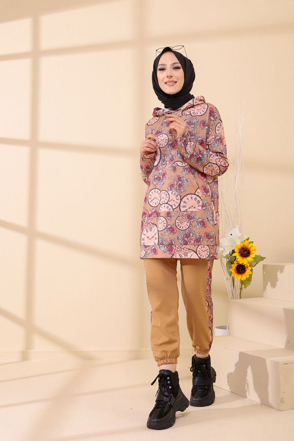 9123 TUNIK PANTOLON Lila - 9123