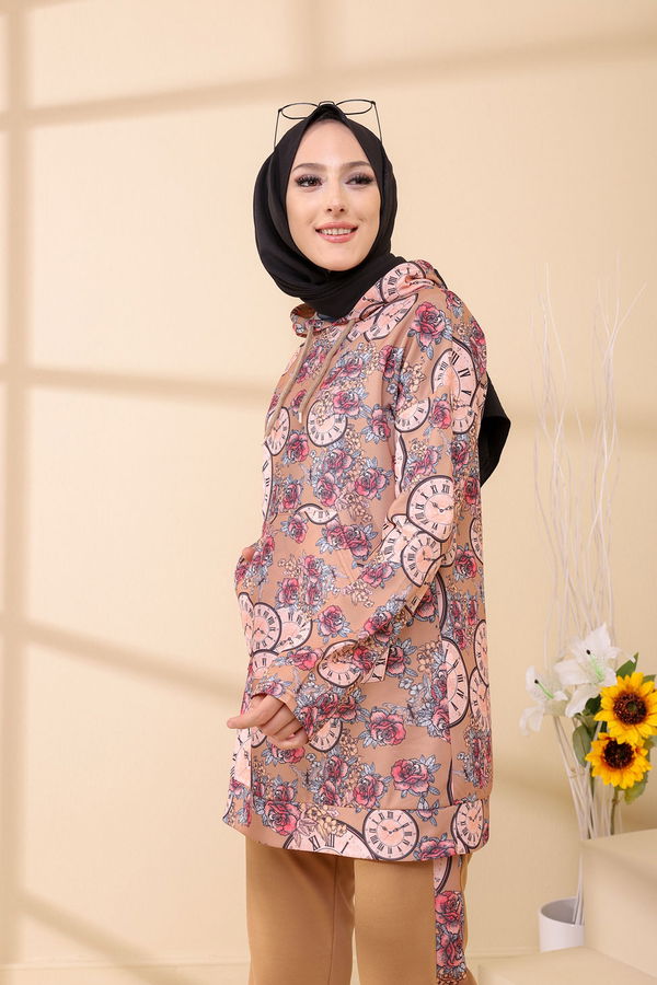 9123 TUNIK PANTOLON Lila - 9123