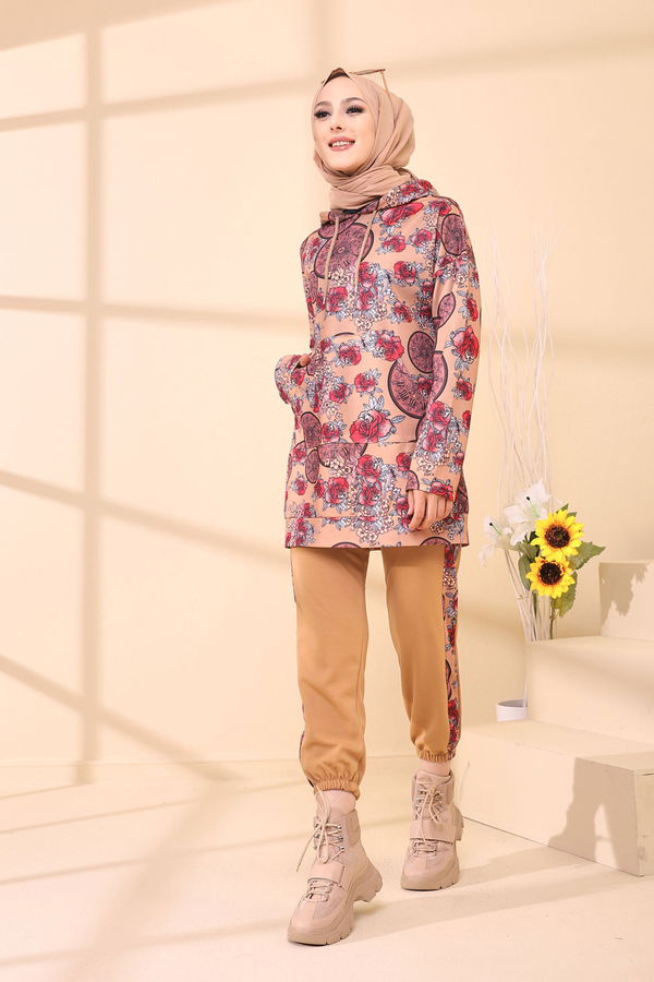 9123 TUNIK PANTOLON Pembe - 9123 PEMBE