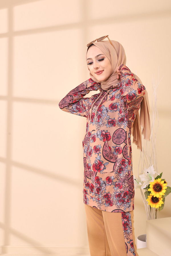 9123 TUNIK PANTOLON Pembe - 9123 PEMBE