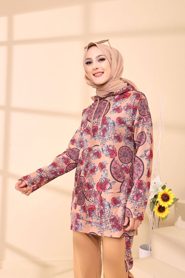9123 TUNIK PANTOLON Pembe - 9123 PEMBE