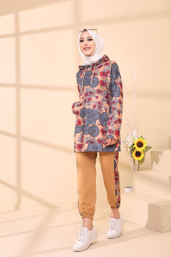 9123 TUNIK PANTOLON Gri - 9123