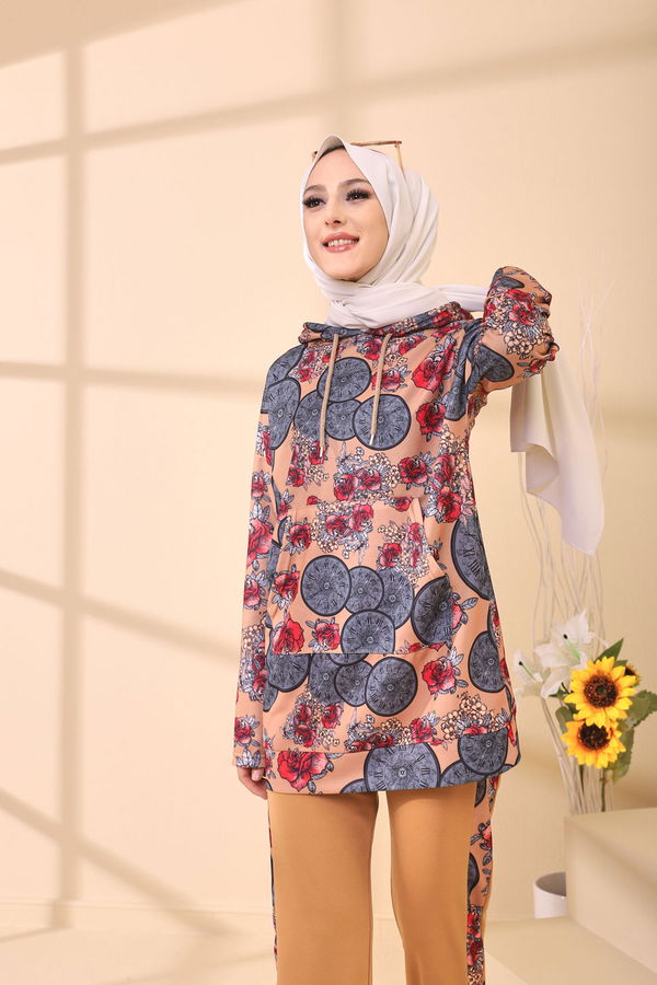 9123 TUNIK PANTOLON Gri - 9123