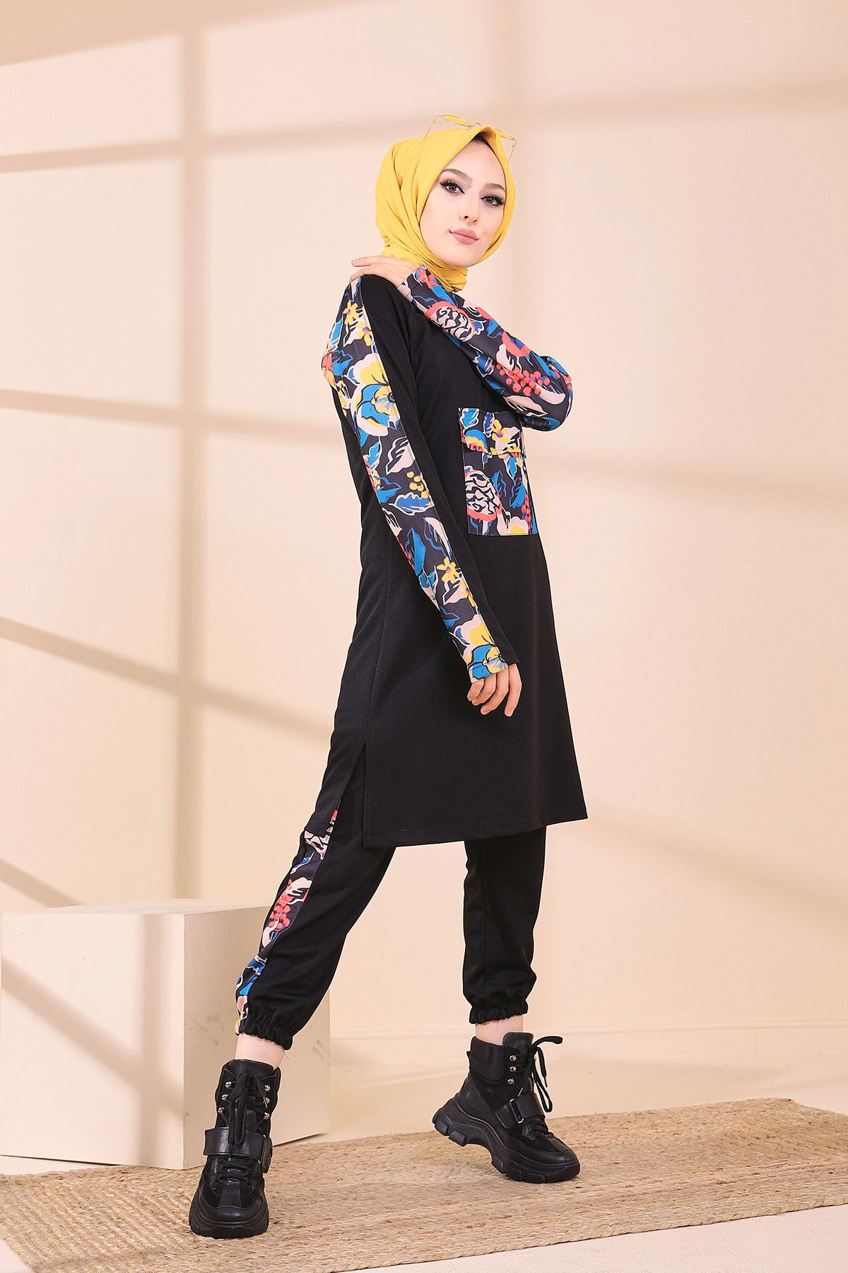 9118 BLUZ PANTOLON Siyah - 9118 SİYAH