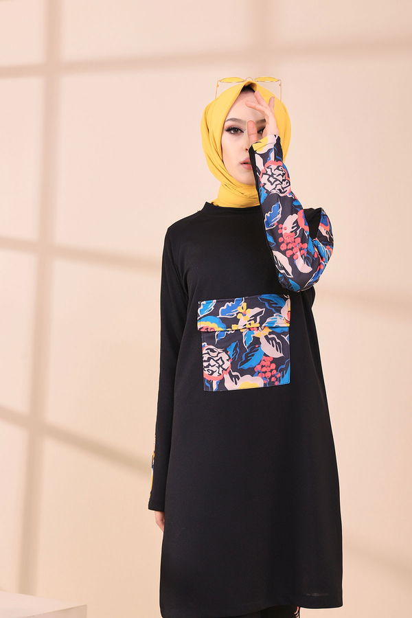 9118 BLUZ PANTOLON Siyah - 9118 SİYAH