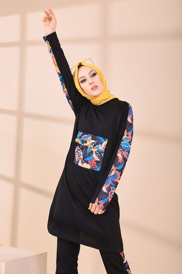 9118 BLUZ PANTOLON Siyah - 9118 SİYAH
