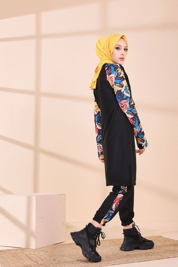 9118 BLUZ PANTOLON Siyah - 9118 SİYAH