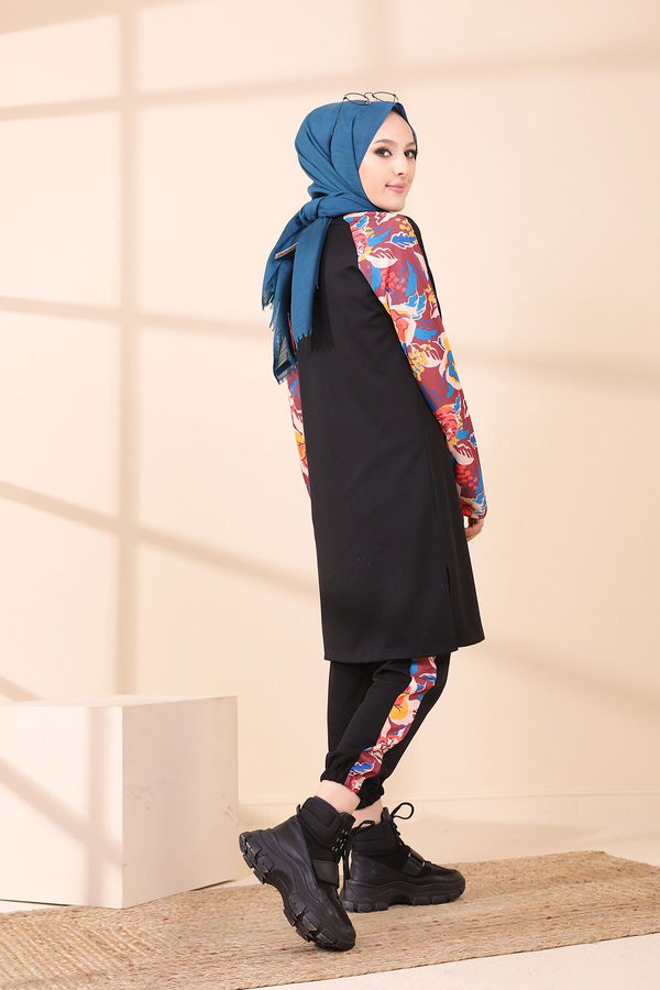 9118 BLUZ PANTOLON Mürdüm - 9118 MÜRDÜM
